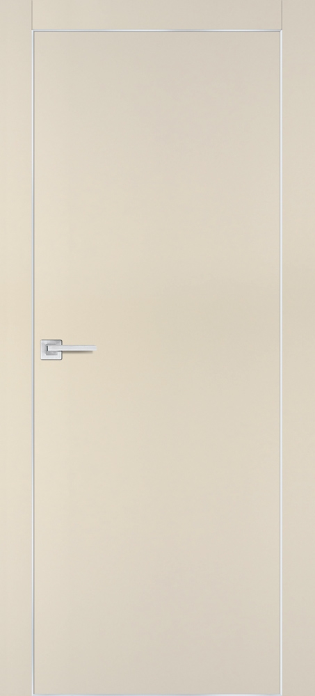 Межкомнатная дверь PX-1 AL кромка с 4-х ст. Бежевый матовый