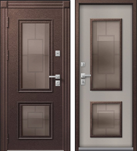 Товар Дверь Термо Premium 1 Шоколадный Муар - Кашемир Грей DIS007383