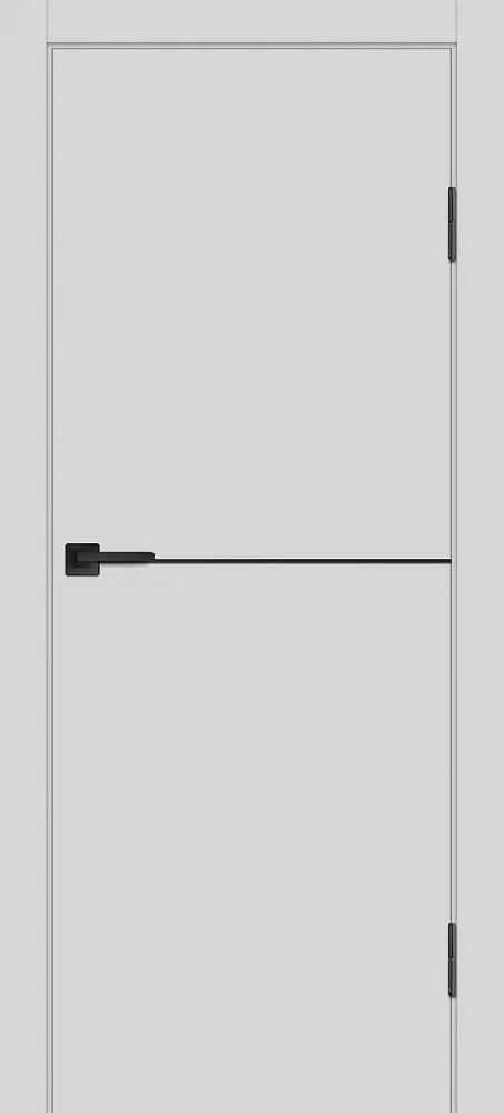 Межкомнатная дверь P-19 AL черный молдинг Сапфир матовый